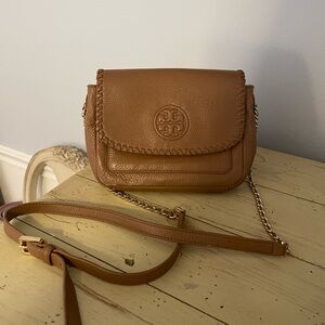 Tory Burch Tan Leather Crossbody Bag